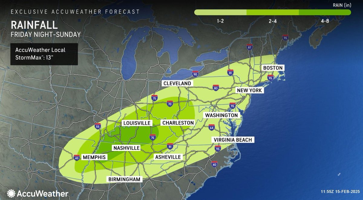 ❄️🌧️ WEEKEND WEATHER: Wintry mix continues with storms of snow, sleet and rain in NYC bit.ly/4jW9kC9