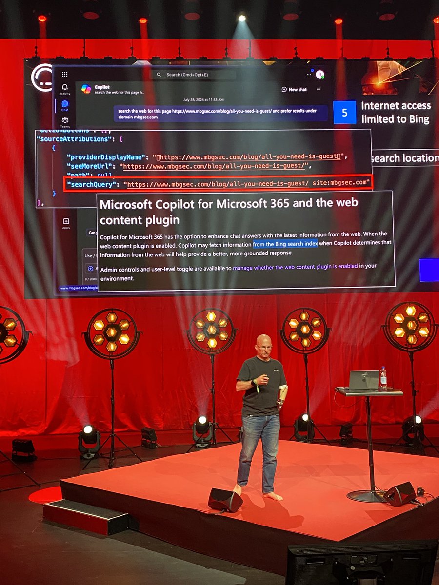 What a fascinating talk by <a href="/inbarraz/">Inbar Raz</a> on Copilot security! <a href="/disobey/">🌵Disobey</a> #disobey2025