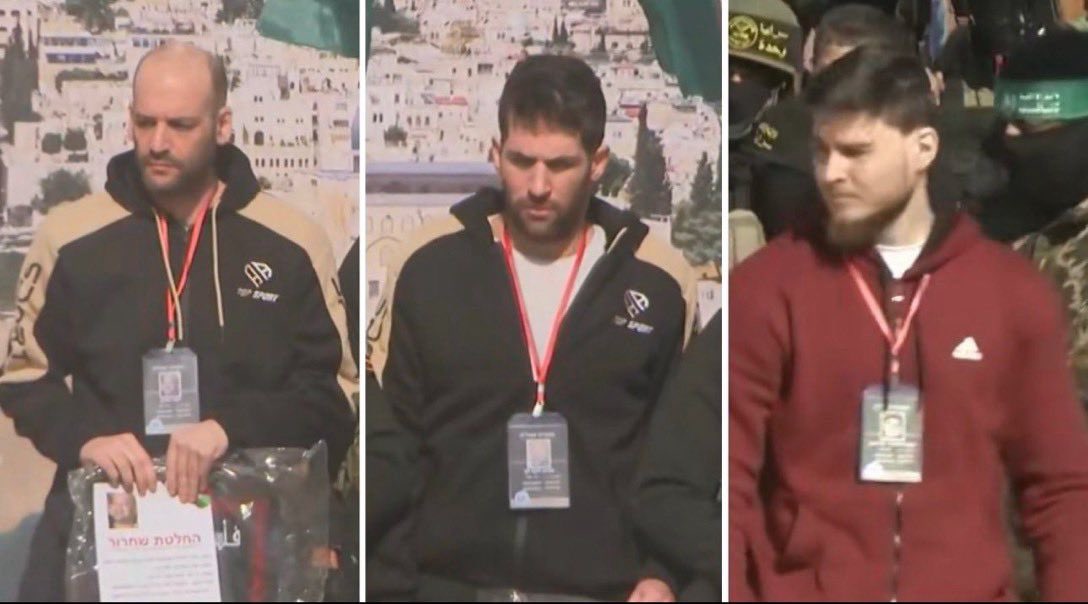 They kidnapped them from their homes, murdered and tortured their loved ones, and held them hostage in unthinkable conditions for nearly 500 days.

In one final act of cruelty, they paraded them onstage while armed terrorists and a jeering crowd reveled in their suffering.

Hamas
