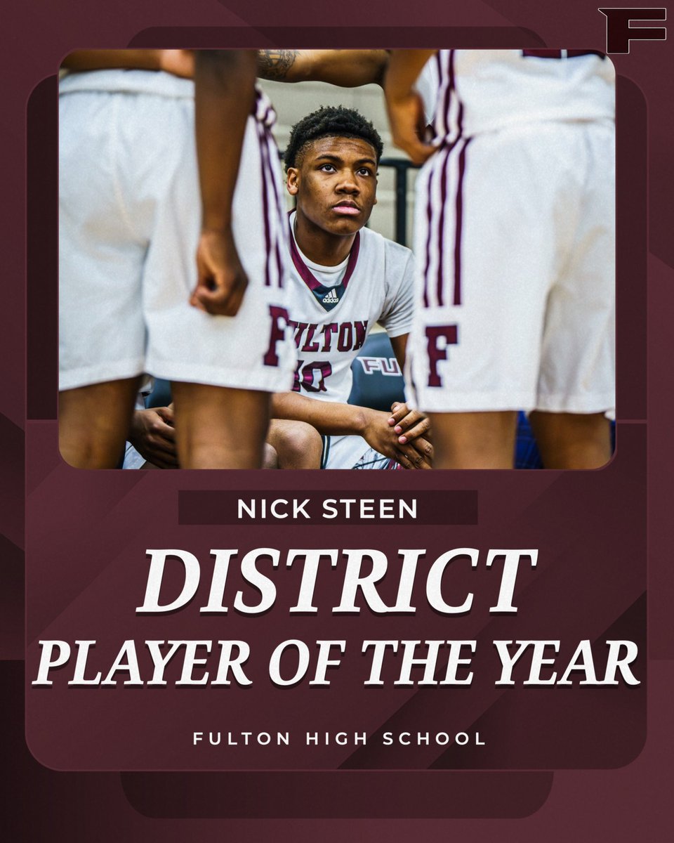 Nick Steen: District Player of the Year. 

Congratulations to Nick on a great sophomore season so far. #FultonFamily #Falcons