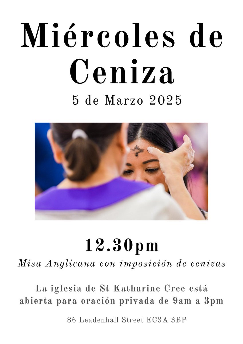 StKatharineCree's tweet image. We’re looking forward to celebrating Ash Wednesday soon here at St Katharine Cree
