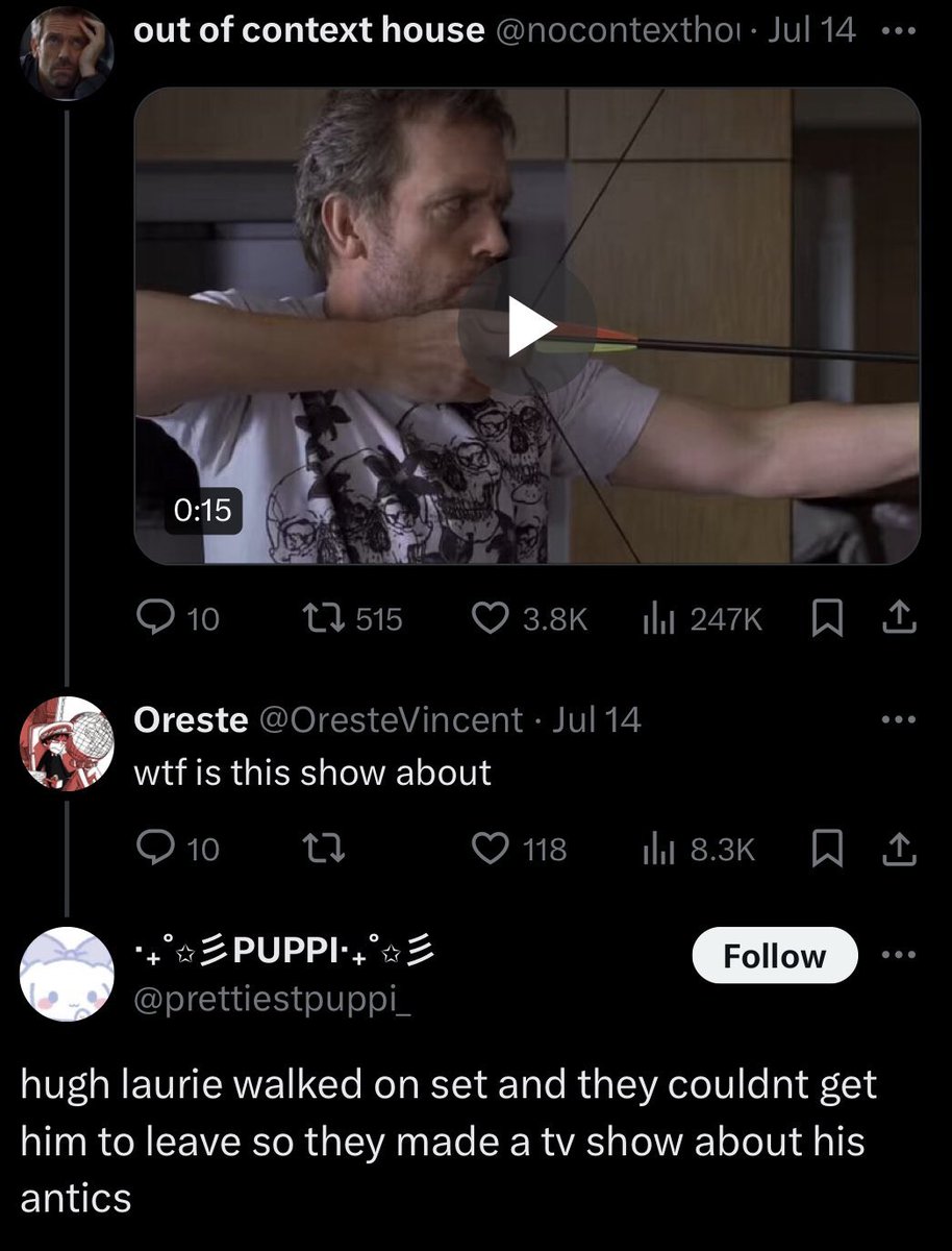 out of context house m.d. tweet media