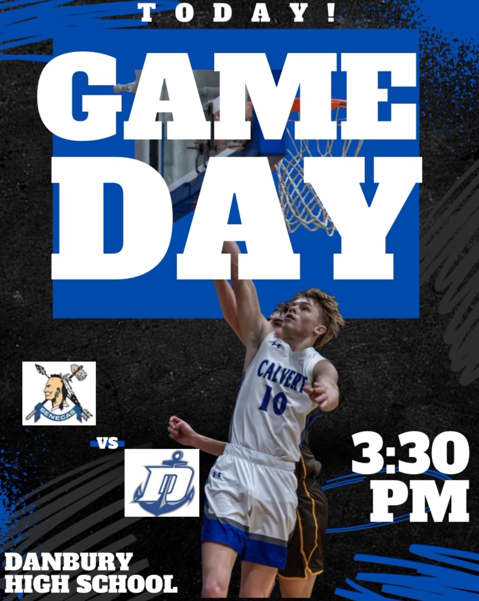 The <a href="/Calvertbball/">Calvert Bball</a> boys are back in action this afternoon as we travel to Danbury to take on the Lakers.  JV tipoff is set for 3:30pm.

🔵⚪️🏀Go Blue!!🏀⚪️🔵