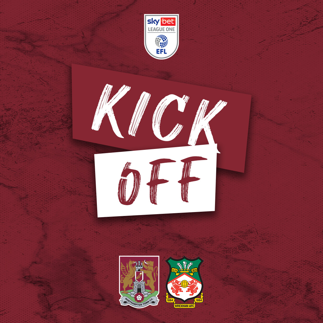 We are underway in NN5. 💪 

Come on youuu Cobblers! 👞 

👞 #NTFC 0⃣ - 0⃣ #WxmAFC 🐉