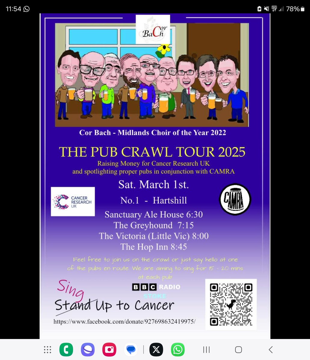 Cor Bach (@bach_cor) on Twitter photo We're planning a new exciting venture, in honour of Our Steve, to raise funds for Cancer Research <a href="/CR_UK/">Cancer Research UK</a> . Joining us will be <a href="/BBCRadioStoke/">BBC Stoke & Staffordshire</a> <a href="/LeeBlakeman/">Lee Blakeman</a> <a href="/Matt_Lee_MPL/">Matt Lee</a> @mca_debbie <a href="/ctbnelson/">conrad nelson</a> of the remarkable @claybodytheatre. We'd love to see you along for the ride! We're planning a new exciting venture, in honour of Our Steve, to raise funds for Cancer Research <a href="/CR_UK/">Cancer Research UK</a> . Joining us will be <a href="/BBCRadioStoke/">BBC Stoke & Staffordshire</a> <a href="/LeeBlakeman/">Lee Blakeman</a> <a href="/Matt_Lee_MPL/">Matt Lee</a> @mca_debbie <a href="/ctbnelson/">conrad nelson</a> of the remarkable @claybodytheatre. We'd love to see you along for the ride!