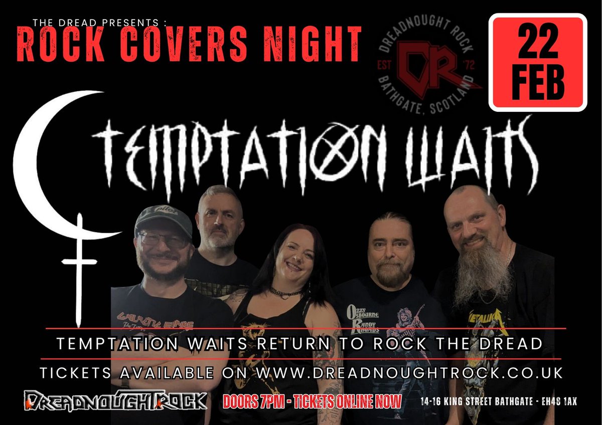 Next weekend at the only place that rocks.
All the info and tickets on the website dreadnoughtrock.com and dreadnoughtrock.co.uk