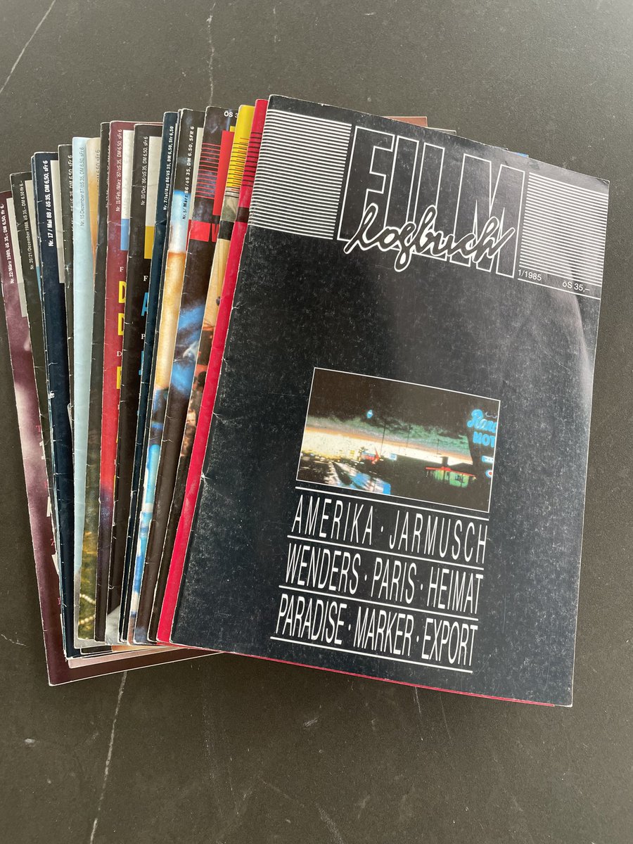 „Filmlogbuch“, eine legendäre österreichische Filmzeitschrift der 80er, 1989 eingestellt.