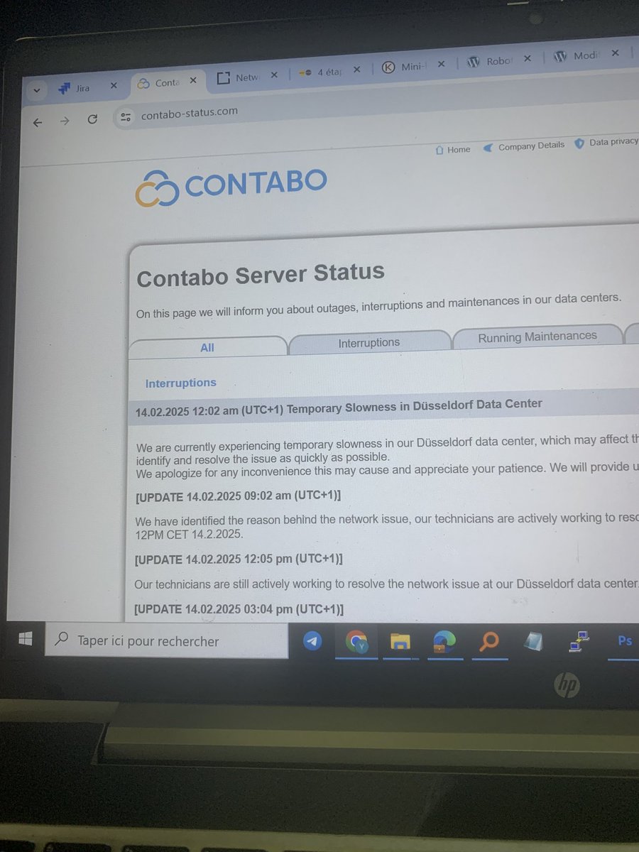 YoriscoJr's tweet photo. Hello @ContaboCom do you forget us ?? 
Our server has been down for more than 24h 🤦🏽‍♂️
The worst service provider i never seen 👎🏽 https://t.co/ogHVbEa84d