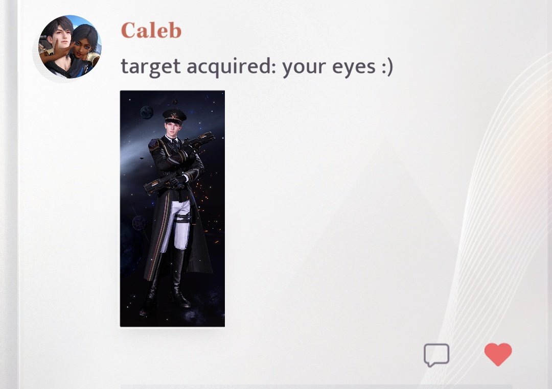 STOP SAYING CUTE THINGS!!!! 😫😍🥰
I don't know how mc can resist him when he says stuff like this....

#LoveandDeespace  #Caleb #calebxmc #calebmc