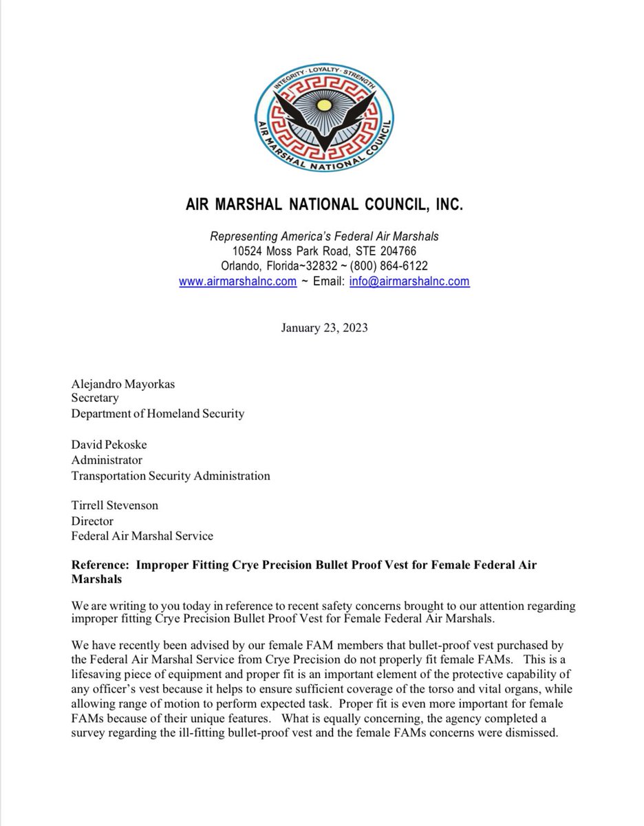 LaboscoSonya's tweet image. TSA wasted $44 billion while leaving female Air Marshals with unfitted ballistic vests and deploying them to the border instead of protecting our skies. This is negligence at the highest level. #TSAFail #AirMarshalCrisis