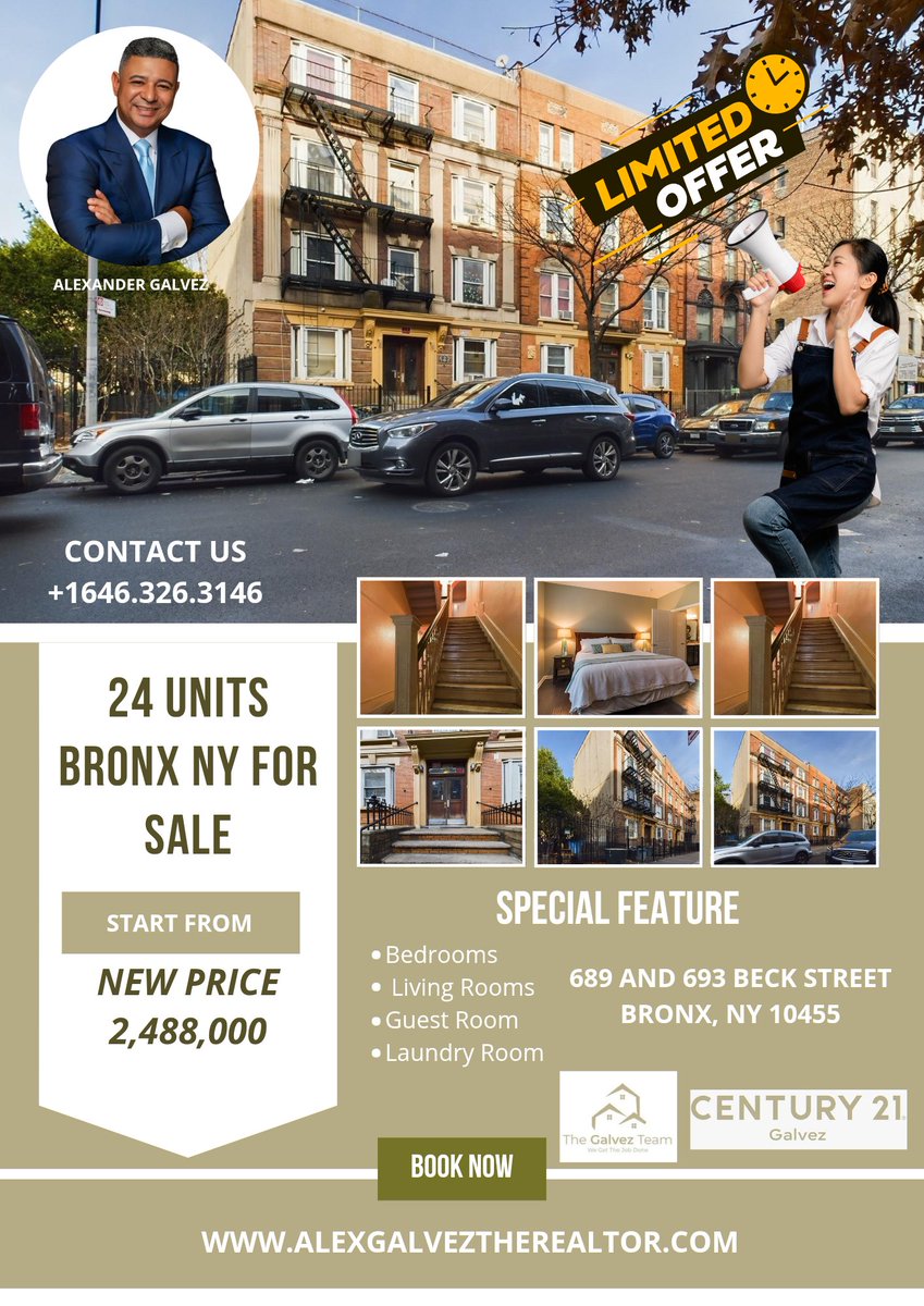 alexandergp3000's tweet photo. π‘ Exclusive Investment Opportunity in The Bronx! π
π Contact Alexander Galvez: +1 646-326-3146
π Visit: https://t.co/LqTZ9ZTCL8
#BronxRealEstate ποΈ #InvestmentOpportunity πΌ #MultiUnitProperty
#timelesz_project
#LCDLFAllStars
#SNL50
#earthquake
#MileiEstafador https://t.co/01T8hlifmf