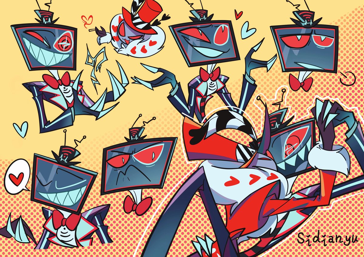 The second edit
#HazbinHotel 
#HazbinHotelVox 
#hazbinHotelValentino
#VoxVal