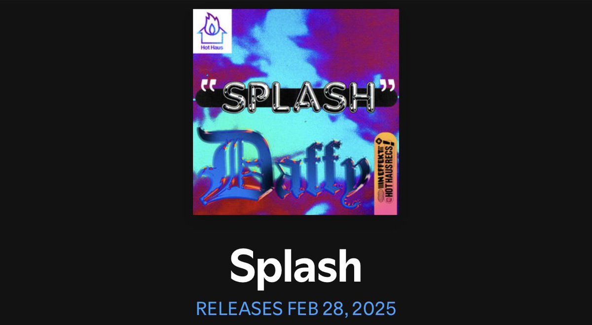 daffymusic's tweet image. New music end of the month 🫡