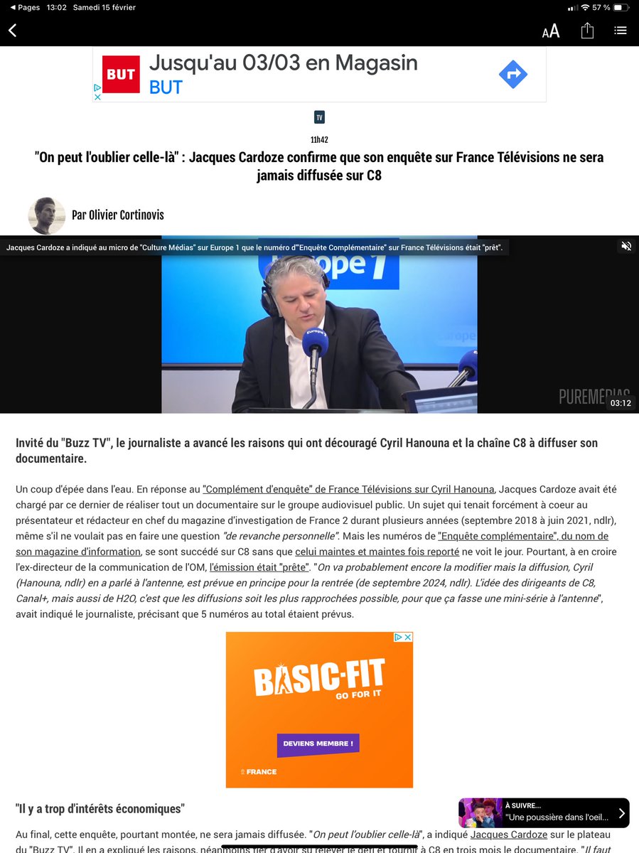 jmaphatie's tweet photo. On apprend sur @puremedias que l’ « Enquête de complément » de @JacquesCardoze ne sera jamais diffusée. Les intérêts du producteur @Cyrilhanouna expliquent qu’elle soit jetée à la poubelle.

L’argent avant la liberté d’expression…

Etonnant, non ? https://t.co/PA6GMOHVLb