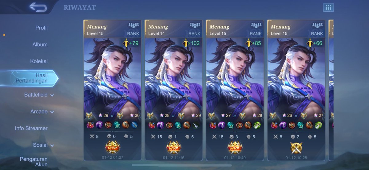 offreigns's tweet image. [ HELP RT. ]

: Adakah penulis yang secara IC dan OOC-nya player MLBB? 

Saya mau bikin GDM buat ngumpulin player yang main fun secara OOC(tapi bisa dipakai sebagai IC update).

Tiap bulan nanti akan ada hadiah wdp/sl card~

Mostly akan bermain classic atau vs A.I ya!