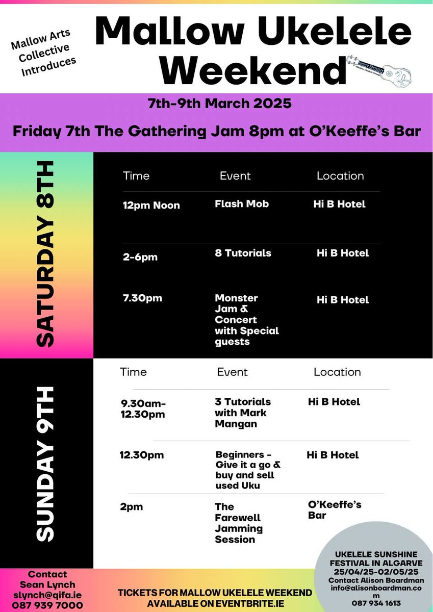 #mallowtown #ukulele #mallowartscollective #arts #countycork #beginner #music #hibernianhotel #okeevesbar
