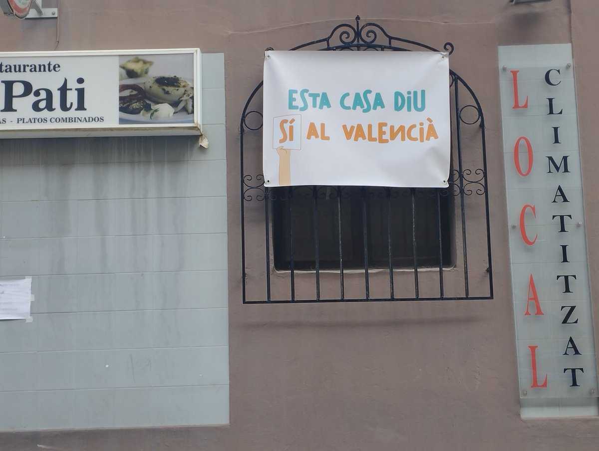 El bar El Pati de Gata de Gorgos diu Sí al valencià. #FamíliesPelValencià #BarsPelValencià #SíAlValencià