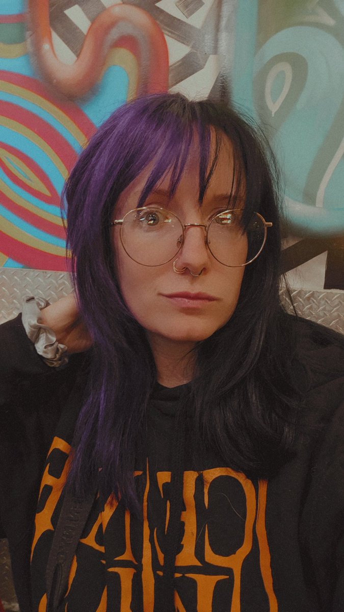 Much needed hair color touch-up. And we brought the bangs back.