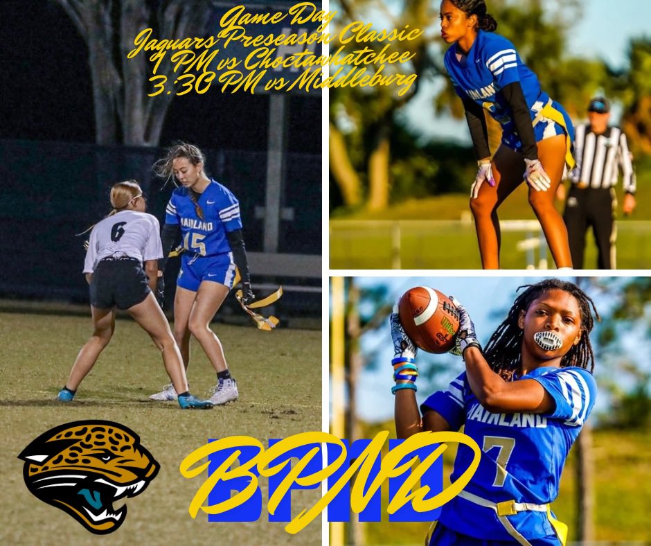 MHS Flag Football (@mainlandff) on Twitter photo Game Day!!! Wish us luck as we head up to Jacksonville to Compete! Thank you to <a href="/Adriel_Rocha/">Adriel Rocha</a> and <a href="/Jaguars/">Jacksonville Jaguars</a> for having us! Fun Way to Start the Season
Grow the Ga〽️e
FA〽️ILY
BPND💙💛
<a href="/ethansimpson33/">Ethan Simpson</a>
<a href="/TWall_214/">Tristan Wallace</a> Game Day!!! Wish us luck as we head up to Jacksonville to Compete! Thank you to <a href="/Adriel_Rocha/">Adriel Rocha</a> and <a href="/Jaguars/">Jacksonville Jaguars</a> for having us! Fun Way to Start the Season
Grow the Ga〽️e
FA〽️ILY
BPND💙💛
<a href="/ethansimpson33/">Ethan Simpson</a>
<a href="/TWall_214/">Tristan Wallace</a>