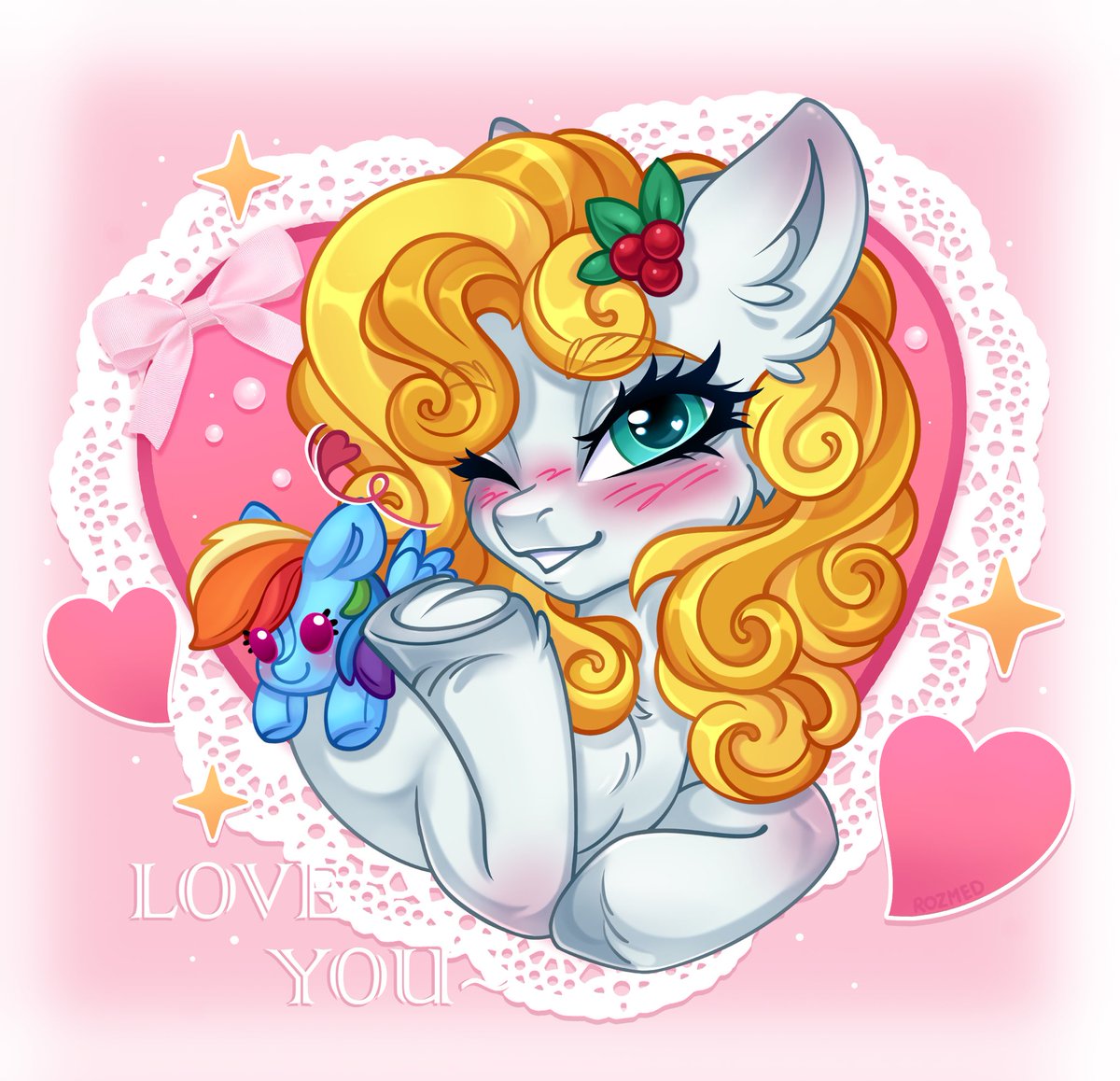 _ROZMED_'s tweet image. And this is the last of the thematic drawings ~
They all turned out so cute ^^🌸
#mlp #mlpart #pony