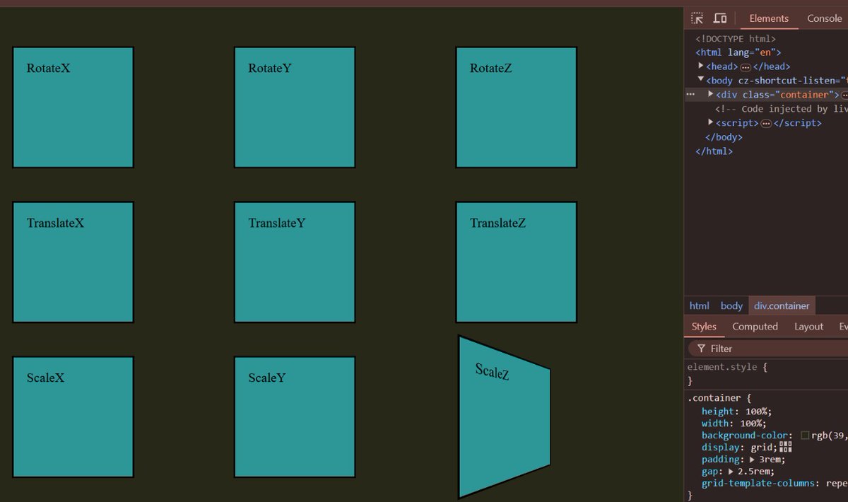 Het836's tweet image. Day 5 of #100DaysOfCode
Completed video no. 32
Learning: 3-D transform in CSS
#webdevlopment
#100dayofcoding
#100daycodingchallange
#makeeverydaybetter