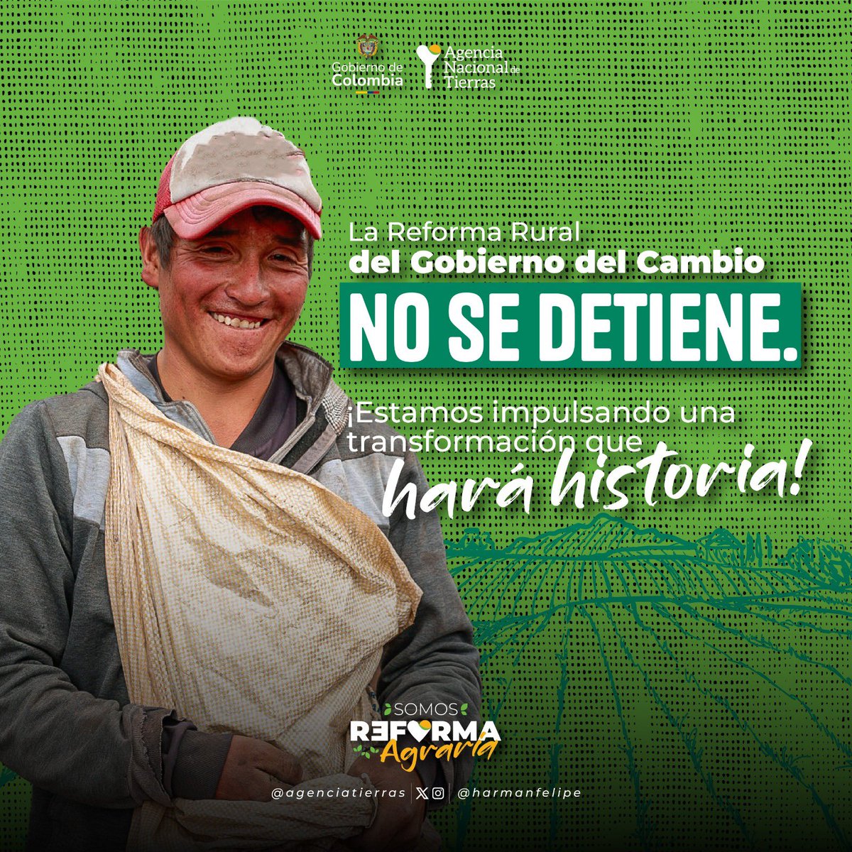 harmanfelipe's tweet photo. En Chicoral, Tolima, nos estamos preparando de cara a la firma del Pacto por la Tierra y la Vida. 

Este Gobierno les está dando voz a las comunidades rurales, que por décadas han luchado y defendido el campo.  

#SomosReformaAgraria https://t.co/OU483q5Fx8