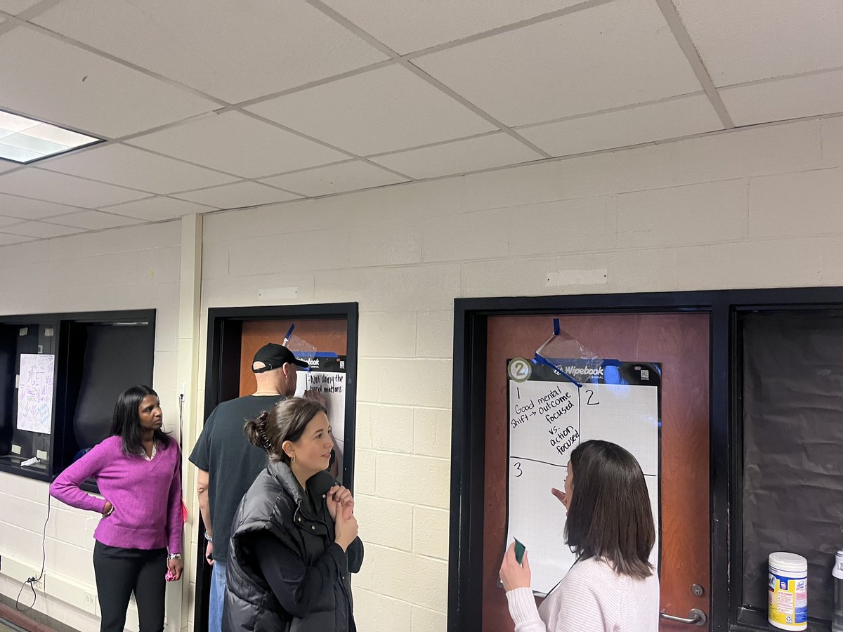 I LOVE using <a href="/Wipebook/">Team Wipebook</a> dry erase boards and the pedagogy from <a href="/BTCthinks/">Building Thinking Classrooms</a> for collaborative professional development! (And I know it’s crazy that the whiteboard is on a whiteboard, but I love the grid side!)