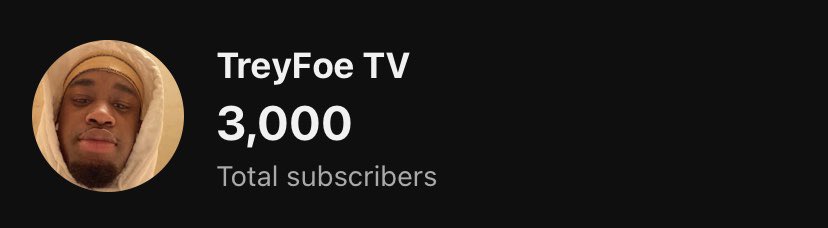 Haven’t posted on here in a min but I hit 3k subs 2 days ago 🙂