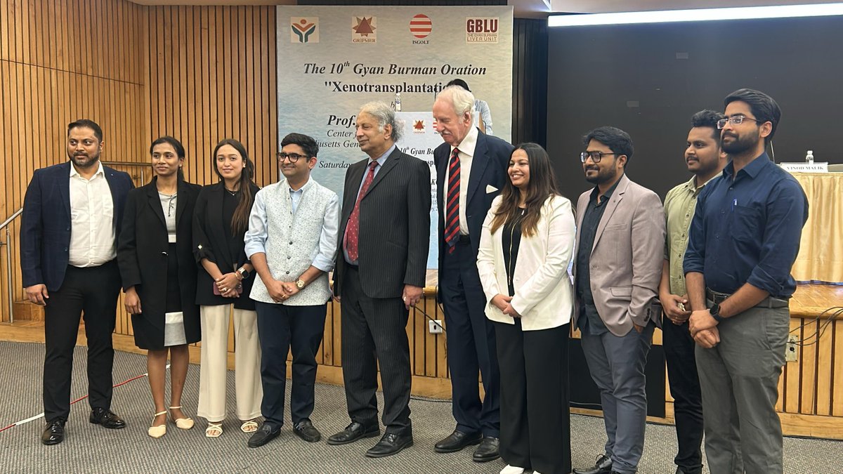📢 We’re live at the 10th Gyan Burman Oration at India International Centre, Delhi, celebrating the legacy of Gyan Burman and advancements in liver transplantation!

Stay tuned for insights from Prof. David KC Cooper - the internationally recognized pioneer in