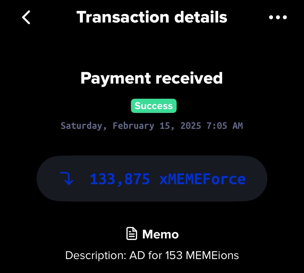 Received my first drop of xMemeForce today for holding Memeions!🔥 Let’s go!! Thank you @xMEMEions!❤️