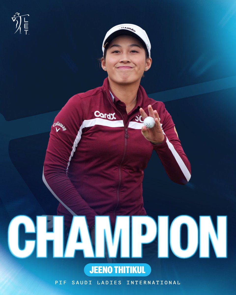 LETgolf's tweet image. Joy for Jeeno 🏆

The world number four wins the PIF Saudi Ladies International.

#ExcitementIsOurGame