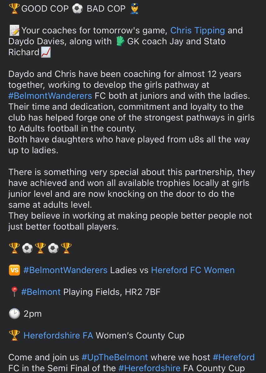 Belmont Wanderers FC tweet media