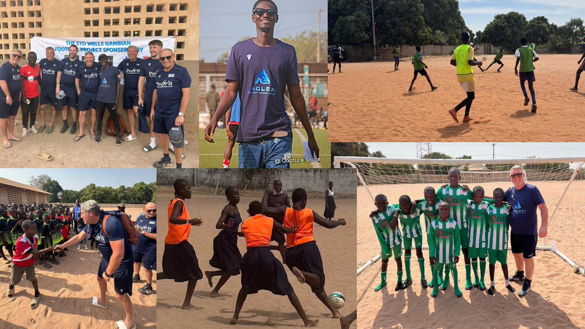 EagleAILabs's tweet image. Football isn't just a game, it's a bridge to opportunity, teamwork, and hope.

Our time in Gambia with the Syd Wells Gambian Football Project has been truly inspiring. From coaching young players on the field to sharing lessons in discipline and perseverance, we’ve seen firsthand…