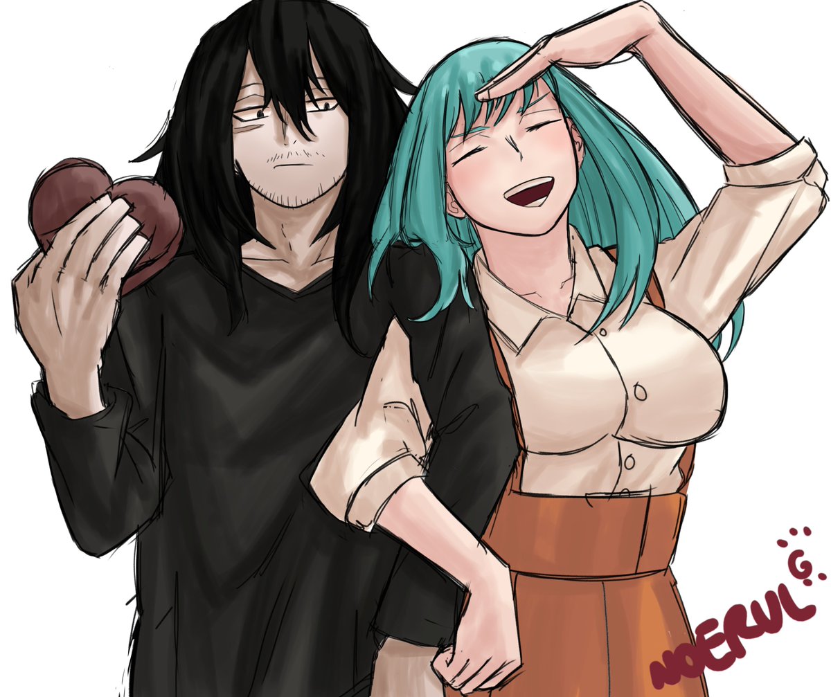 kangnoerul's tweet photo. Damn i'm late too finished this, Eraser Head x Ms.Joke.

#EraserHead #MsJoke #MyHeroAcademia #BokuNoHeroAcademia #EraserheadxMsJoke #ヒロアカ #僕のヒーローアカデミア #イレイザーへッド #MSジョーク #福門笑 #相澤消太 https://t.co/G71UviNohn
