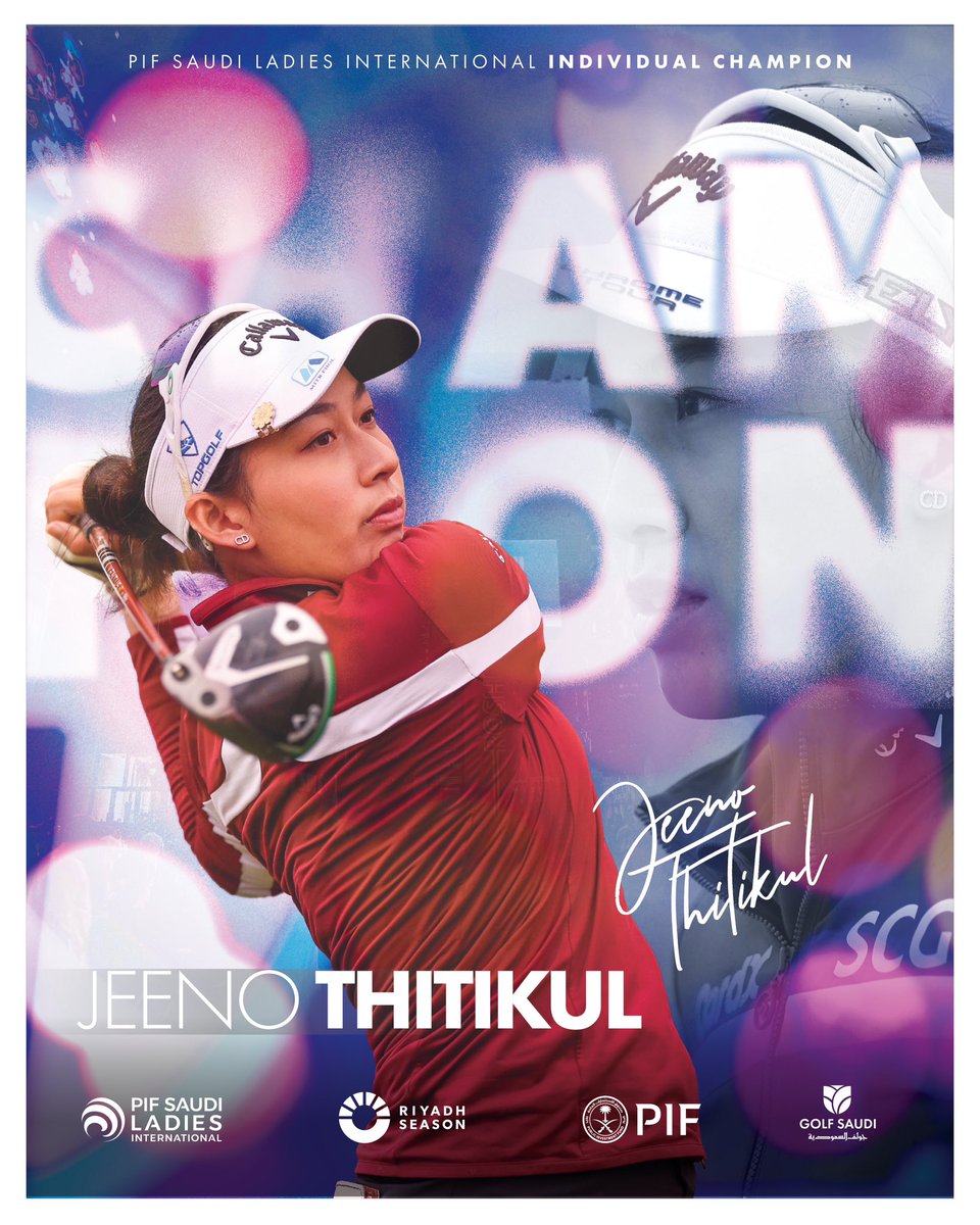 PIFLadiesIntl's tweet image. Terrific Thitikul reigns in Riyadh 🏆

#ExcitementIsOurGame #SEETheImpact