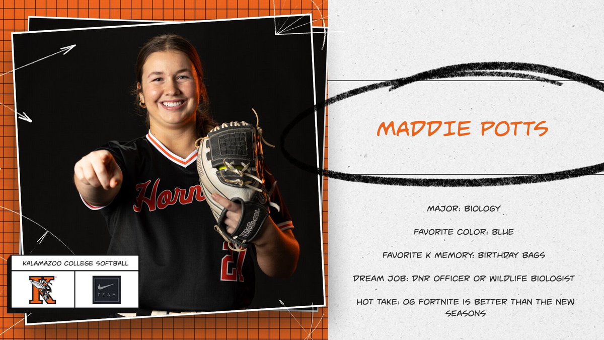 There's only 21 days til GAMEDAY! Let's learn a little bit about freshman Maddie Potts🐝🥎