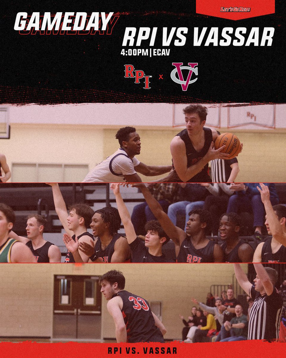 RPI Men's Basketball (@rpi_mbb) on Twitter photo GAMEDAY!!!
We are back at it today at 4PM vs Vassar in a <a href="/llathletics/">Liberty League</a> matchup!
Make sure you come out and support!
#letsgored #d3hoops GAMEDAY!!!
We are back at it today at 4PM vs Vassar in a <a href="/llathletics/">Liberty League</a> matchup!
Make sure you come out and support!
#letsgored #d3hoops