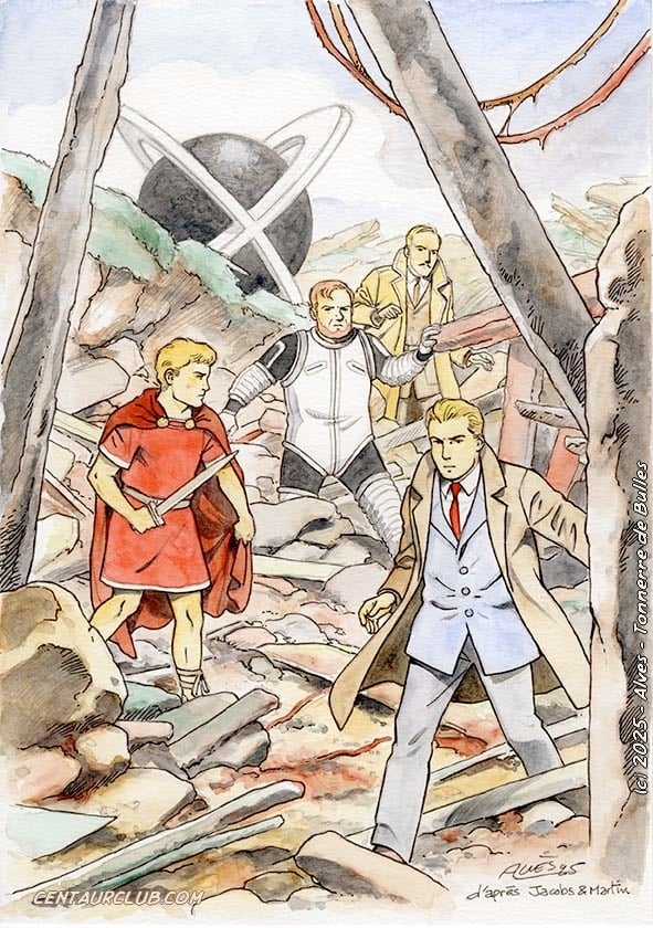 Dessin réalisé par Christophe Alves pour la revue "Tonnerre de Bulles" (Angoulême 2025)

#blakeetmortimer
#alix
#lefranc