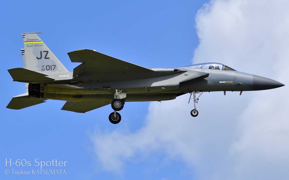 PHG_artworks's tweet image. F-15C, USAF, Louisiana ANG, 122nd FS &quot;Bayou Militia&quot;
Kadena AB, Japan, 20/Mar/2024
#f15 #f15c #usaf #eagle #jz #louisianaang #bayoumilitia #kadenaab #aircraftspotter #avgeek