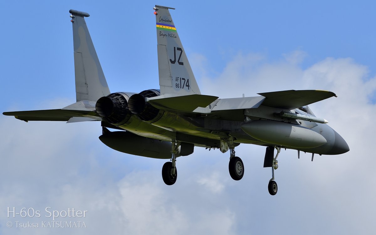 PHG_artworks's tweet image. F-15C, USAF, Louisiana ANG, 122nd FS &quot;Bayou Militia&quot;
Kadena AB, Japan, 20/Mar/2024
#f15 #f15c #usaf #eagle #jz #louisianaang #bayoumilitia #kadenaab #aircraftspotter #avgeek