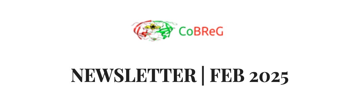 📢 The CoBReG Feb 2025 Newsletter is out! 🚀

🔬 Webinar Replay: Qualitative Research
🩸 Sickle Cell Breakthrough: ILX-002
🎗️ Breast Cancer Insights
🦠 Fighting Superbugs

📖 Read: mailchi.mp/bc898118e2c6/c…