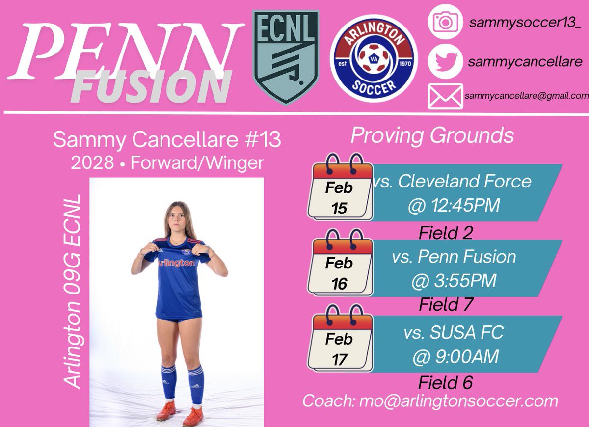 Updated Penn fusion schedule!
