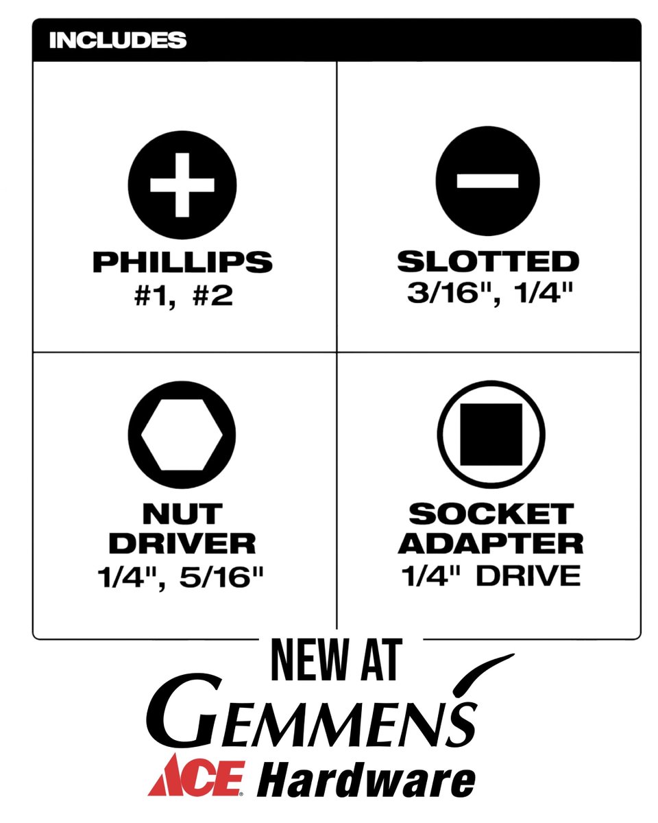 gemmen_s's tweet image. New at Gemmen's Ace Hardware! Discover the versatile mini multi-bit ratchet - a must-have for the handyman in your house! Gemmen's Ace Hardware, your go-to hardware store! 🔧✨ #handytools #AceHardware