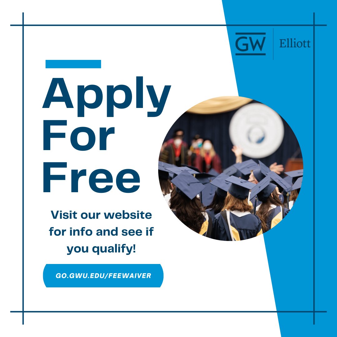 Did you know <a href="/ElliottSchoolGW/">The Elliott School</a> offers #feewaivers to special fellowship recipients, such as @PayneFellowship and <a href="/RangelProgram/">Rangel Program</a> fellows? Find out how at ow.ly/TEVo50UQBsq?