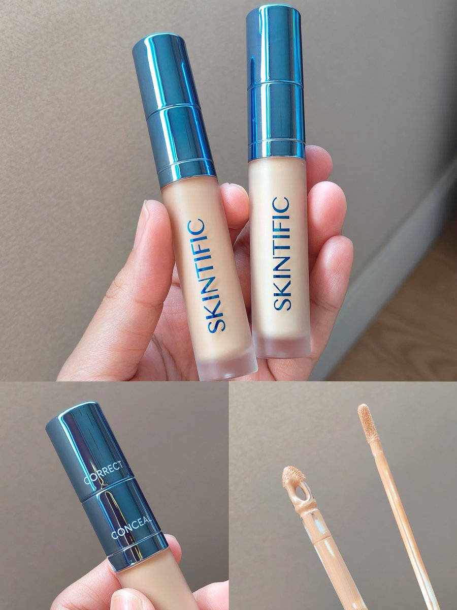 เต็ม 10 ให้ไปเลย 100 ดีมากกกก ดีแบบแทบจะกราบแทบเท้า เอาดีๆ Skintific คือคิดมาดีจริง ออกคอลซีลเลอร์แบบนี้ โคตรตอบโจทย์ใช้งาน มี 2 หัวเล็กใหญ่ เก็บรายละเอียดได้แบบเนียนกริบ แต่งหน้าง่ายมาก เนื้อคอนซีลถอดแบบจากคุชชั่นเป๊ะ ปกปิดตึบ ทนปั่ก เรื่องราคาไม่ต้องพูดถึง คงคอนเซ็ปถูกและดีไม่เปลี่ยน

ในคลิปเราใช้เบอร์ 03 นะ ปกติเราใช้คุชชั่นประมาณเบอร์ 23 พอดีผิวเลย