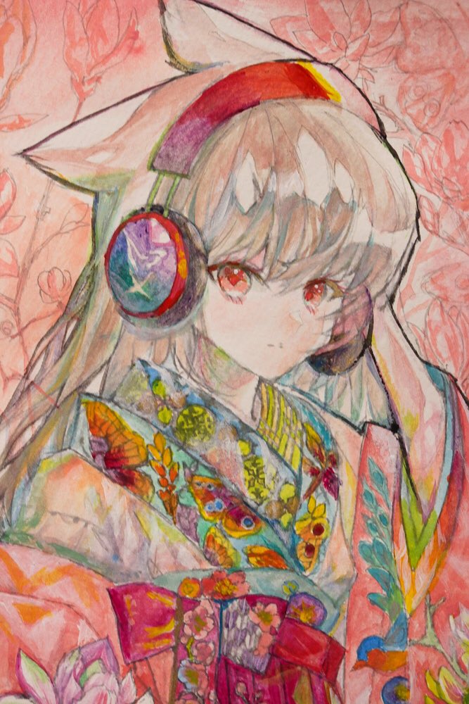 「こちら、フロストリーフ絵、明日から原画を一点ものとして25500円(送料込み)で」|八幡@Vtuberサラと配信中のイラスト