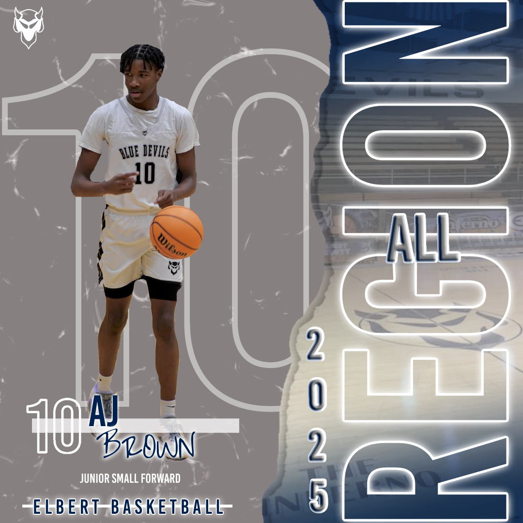Elbert County High School Boys Basketball (@elberthoops) on Twitter photo Junior SF <a href="/AjBrown_10/">Anthony “AJ” Brown</a> has been crucial to our team's success.
In region play, he averaged 16.1pts, 7.8 reb, 2.0 ast, 1.9 stl, while shooting 48.2%. Aj recorded 6 double-doubles and 1 triple-double. His agility, scoring, and defense make him a key player on the All-Region Team. Junior SF <a href="/AjBrown_10/">Anthony “AJ” Brown</a> has been crucial to our team's success.
In region play, he averaged 16.1pts, 7.8 reb, 2.0 ast, 1.9 stl, while shooting 48.2%. Aj recorded 6 double-doubles and 1 triple-double. His agility, scoring, and defense make him a key player on the All-Region Team.