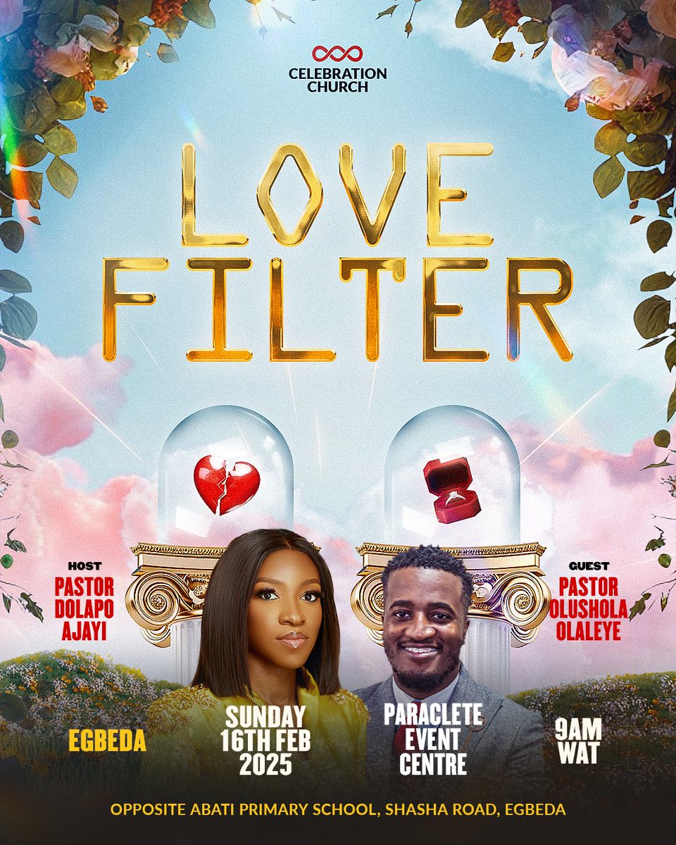 cci_egbeda's tweet image. Join us tomorrow as we explore the topic: Love Filter - How to Choose a Spouse. You’ll learn what to look for in a partner and how to navigate challenges that may seem like obstacles.

Don’t be told about it—experience it for yourself! 

See you there. 🤗

#CCIGlobal  #LoveCode