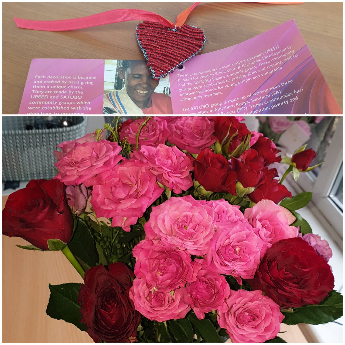 Just Gem ๐บ๐ฆ (@cunningstunts_) on Twitter photo Not only do I have a beautiful bouquet of roses but through <a href="/waitrose/">Waitrose & Partners</a> support of the Satubo group also a stunning HANDMADE Kenyan keepsake, what a wonderful idea and I shall treasure this special gift and the impact it has ๐ฅฐ Not only do I have a beautiful bouquet of roses but through <a href="/waitrose/">Waitrose & Partners</a> support of the Satubo group also a stunning HANDMADE Kenyan keepsake, what a wonderful idea and I shall treasure this special gift and the impact it has ๐ฅฐ
