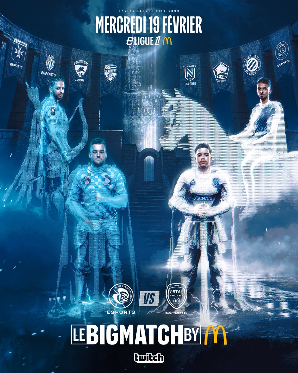 eLigue 1 McDonald’s (@_eligue1) on Twitter photo 📢 Racing Esport Live Show – Le Big Match by <a href="/McDonaldsFrance/">McDonald's France</a> 🎮🔥
RDV ce mercredi 19 février pour un événement en physique et vivez l’entièreté des matchs de la J5… avec quelques surprises en prime ! 👀✨
⚔️ <a href="/RCSA_esports/">RCSA esports</a> 🆚 <a href="/ESTAC_esports/">ESTAC Esports</a>
🎟️ Prenez vos billets ici : 📢 Racing Esport Live Show – Le Big Match by <a href="/McDonaldsFrance/">McDonald's France</a> 🎮🔥
RDV ce mercredi 19 février pour un événement en physique et vivez l’entièreté des matchs de la J5… avec quelques surprises en prime ! 👀✨
⚔️ <a href="/RCSA_esports/">RCSA esports</a> 🆚 <a href="/ESTAC_esports/">ESTAC Esports</a>
🎟️ Prenez vos billets ici :
